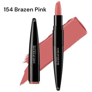 Makeup Forever | Rouge Artist Lipstick | 154 Brazen Pink